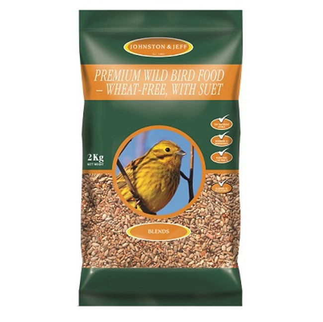 Johnston & Jeff Premium Wild Bird Husk Free 2kg Johnston & Jeff Premium Wild Bird Husk Free 2kg