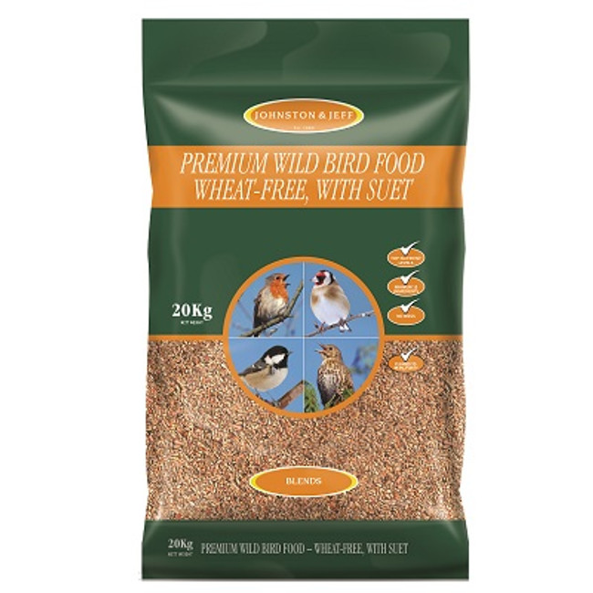 Johnston & Jeff Premium Wild Bird Husk Free 20kg