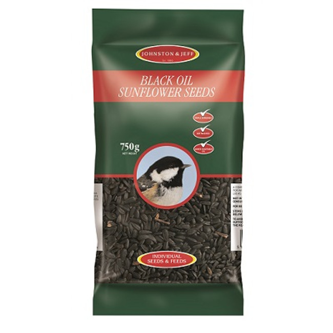 Johnson & Jeff Black Oil Sunflower Seeds 750g
