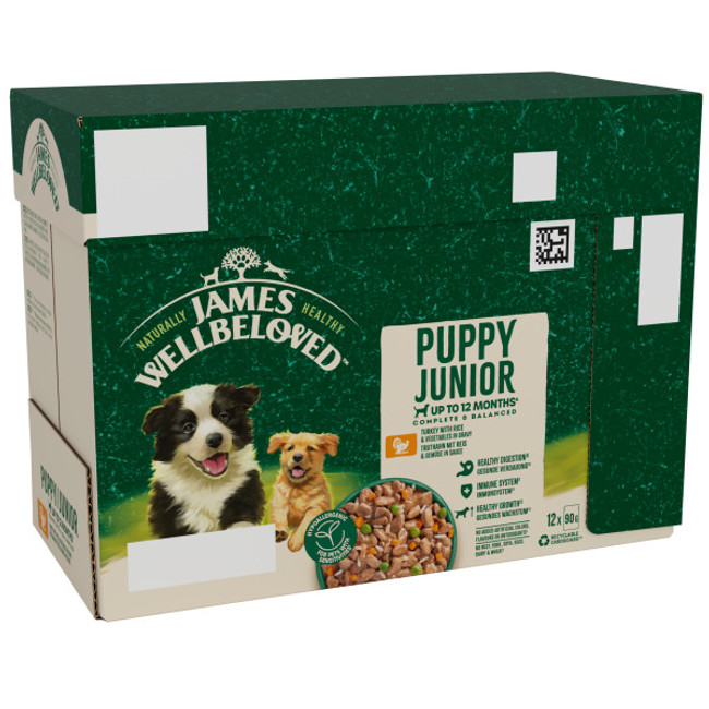 James Wellbeloved Puppy Turkey in Gravy Pouches James Wellbeloved Puppy Turkey in Gravy Pouches