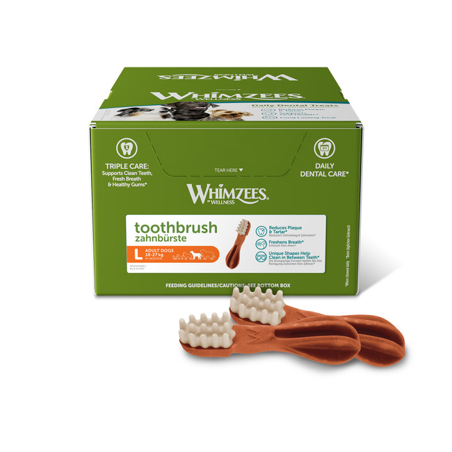 Whimzees Toothbrush Lrg Display 30x150mm Whimzees Toothbrush Lrg Display 30x150mm