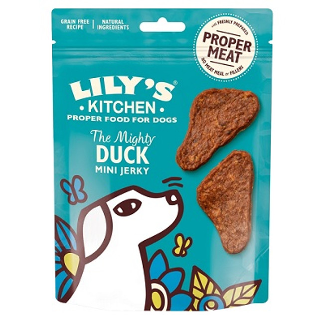 Lilys Kitchen Duck Mini Jerky Trt 8x70g Lilys Kitchen Duck Mini Jerky Trt 8x70g