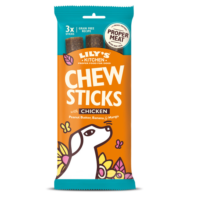 Lilys Kitchen Chew Sticks Chick 10x120g Lilys Kitchen Chew Sticks Chick 10x120g