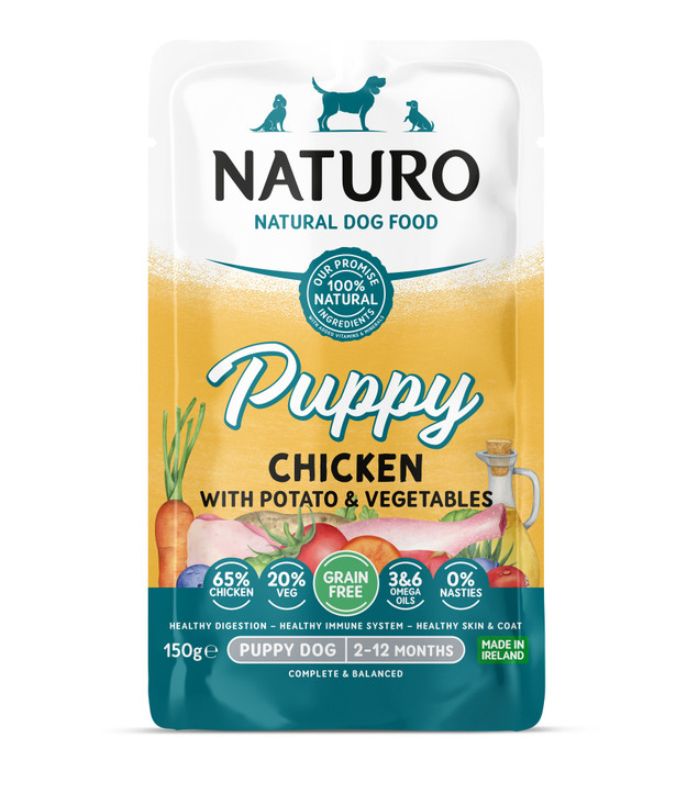 Naturo Puppy Mini GF Chck P&V Pch 8x150g Naturo Puppy Mini GF Chck P&V Pch 8x150g