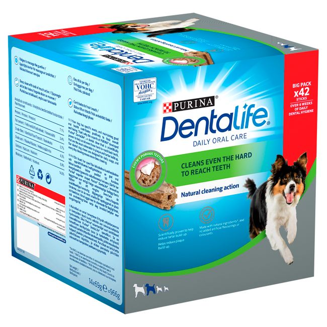Dentalife Medium 2x966g 42 Sticks (84St) Dentalife Medium 2x966g 42 Sticks (84St)