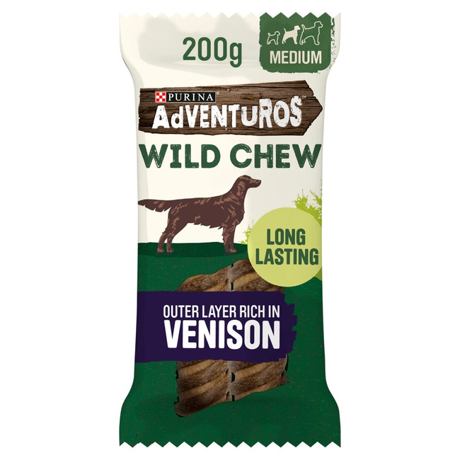 Adventuros Wild Chews Venison Med 200g