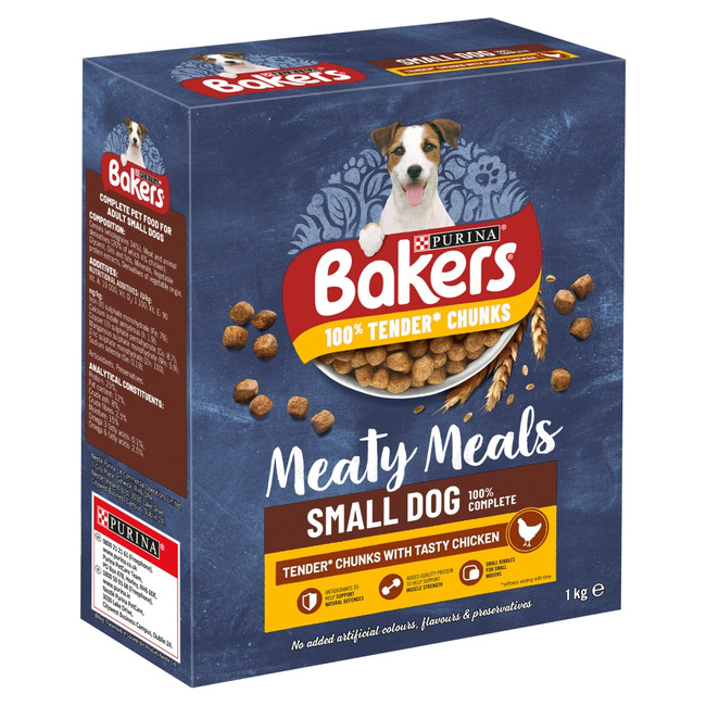 Bakers Meaty Meals Sml Dog Chicken 5x1kg Bakers Meaty Meals Sml Dog Chicken 5x1kg