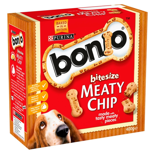 Bonio Meaty Chip Bite-Size Biscuits 400g Bonio Meaty Chip Bite-Size Biscuits 400g