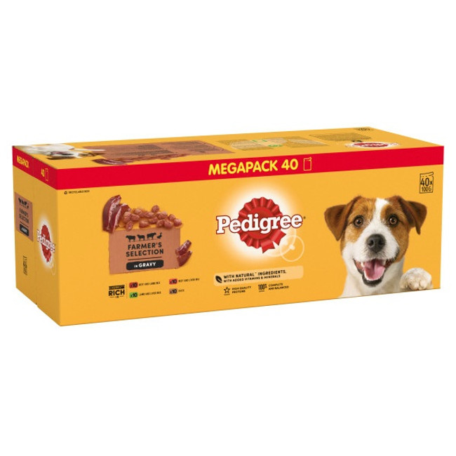 Pedigree Farmer's Selection Mega Pack 40 x 100g