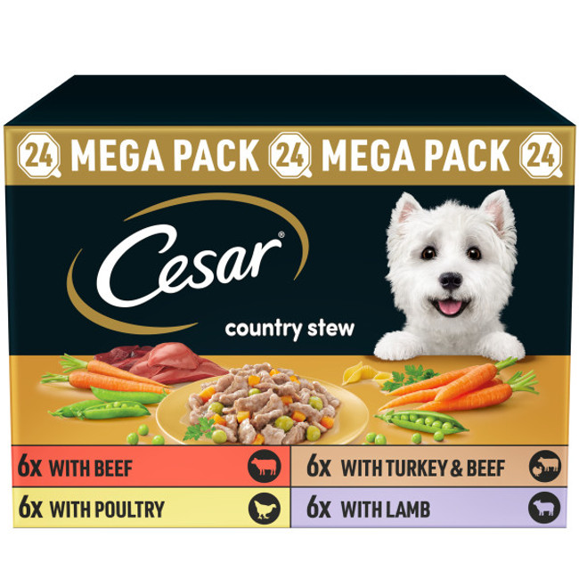 Cesar Tray Country Stew Mix Selc 24x150g Cesar Tray Country Stew Mix Selc 24x150g