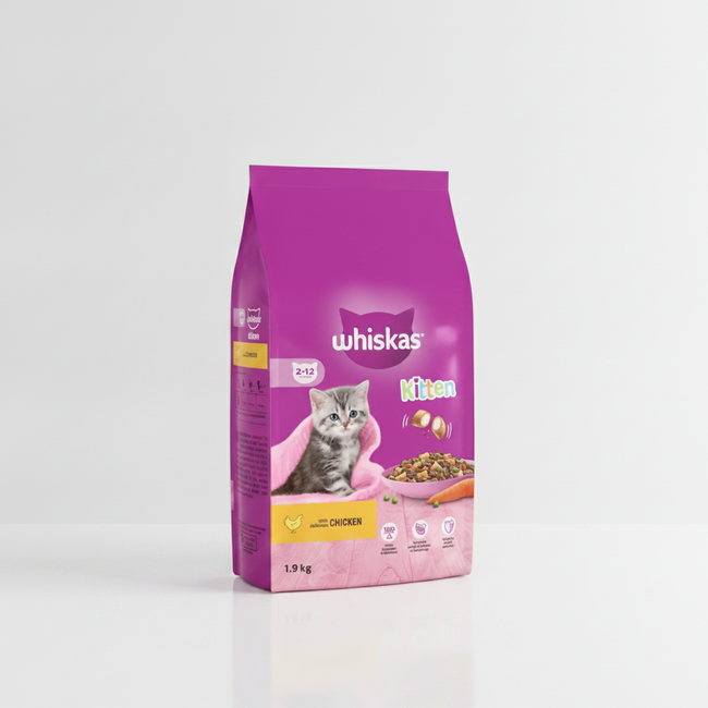 Whiskas Dry 2-12 Month Kitten Chicken 1.9kg