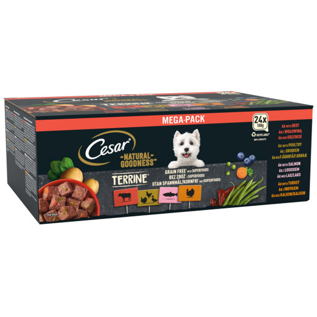 Cesar Natural Goodness Mixed Selection in Loaf 24 x 100g
