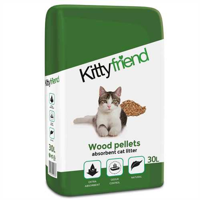 Kitty Friend Wood Pellets Cat Litter Kitty Friend Wood Pellets Cat Litter