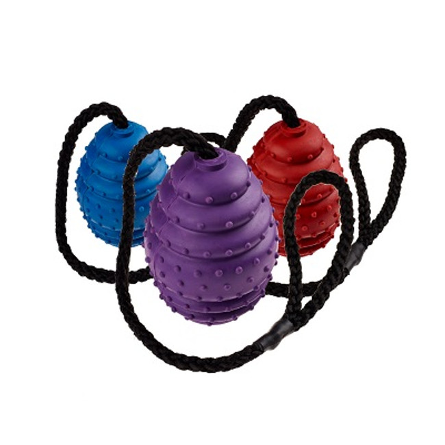 Classic Rubber Oval Ball on Rope 6x75mm Classic Rubber Oval Ball on Rope 6x75mm