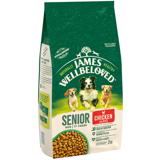 James Wellbeloved Senior Chicken & Rice 2kg - Zing Paws James Wellbeloved Senior Chicken & Rice 2kg - Zing Paws