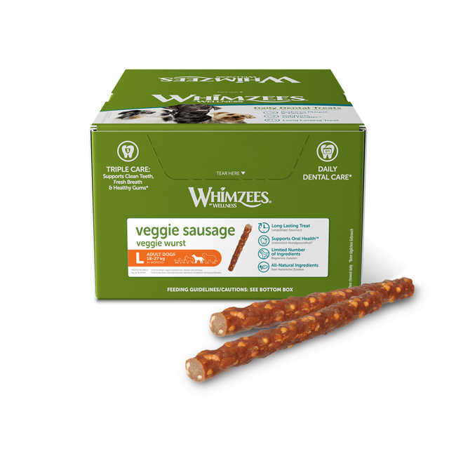 Whimzees Veggie Sausage L x50 Whimzees Veggie Sausage L x50