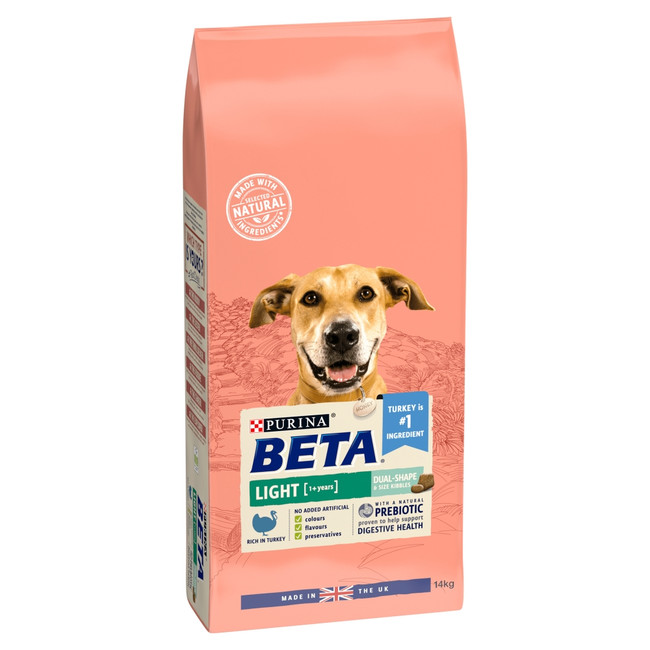 BETA Light Adult Dry Dog Food with Turkey 14kg Bag