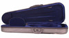 Gray Hardshell Shaped Violin Case w/ Shoulder Rest Compartment - 4/4 Size