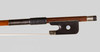 Brazilwood viola bow with fully lined frog, stamped Germany