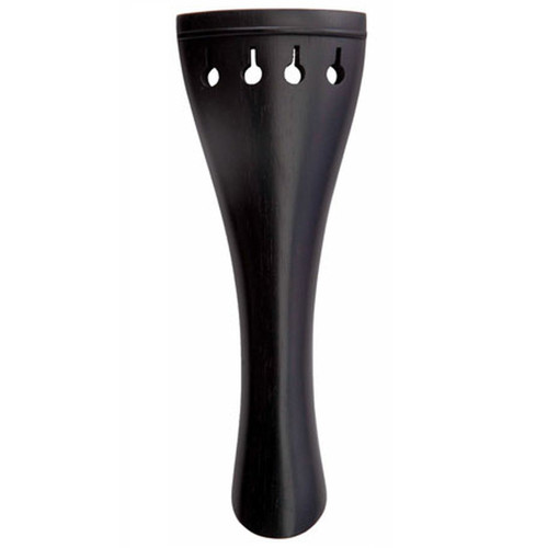 Tulip shaped ebony violin tailpiece