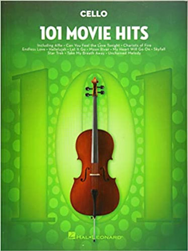 101 Movie Hits Cello Book