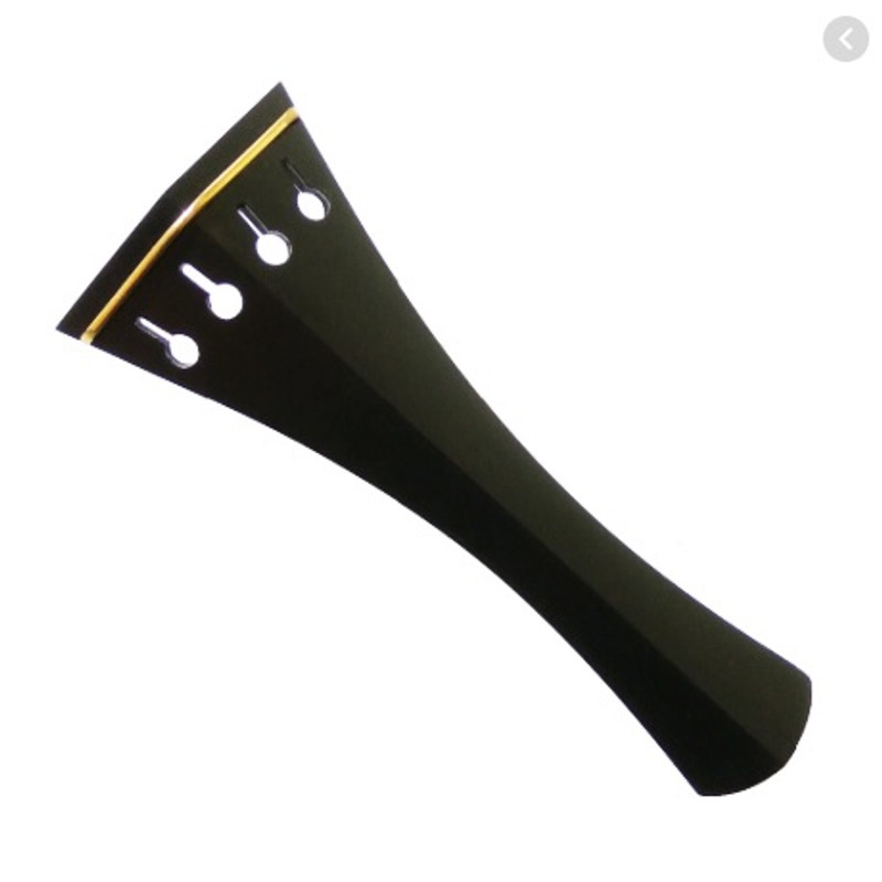 Hill style violin tailpiece with gold fret