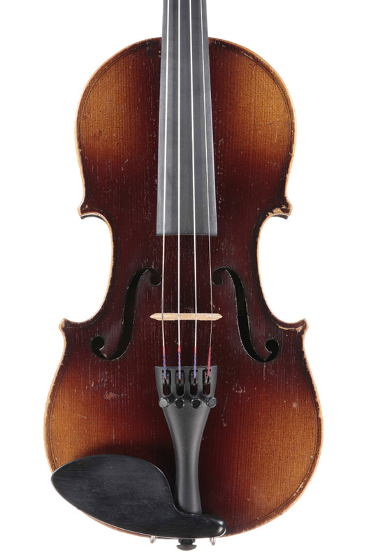 Unlabelled Antique Czech violin, 1/2 size