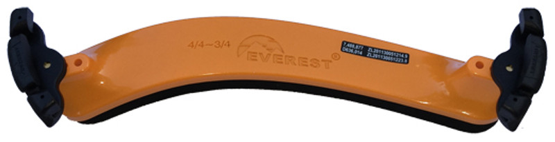 Everest Spring Collection Violin Shoulder Rest 1/2 - 3/4 - Orange