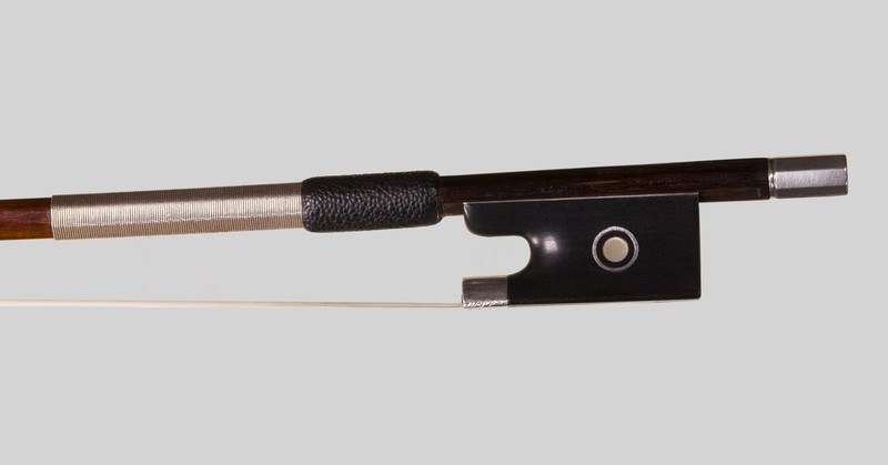 Adolf C. Schuster Silver Mounted Violin Bow