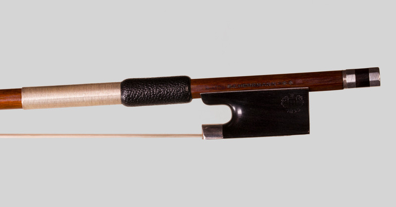 Edwin Lothar Hermann silver mounted violin bow