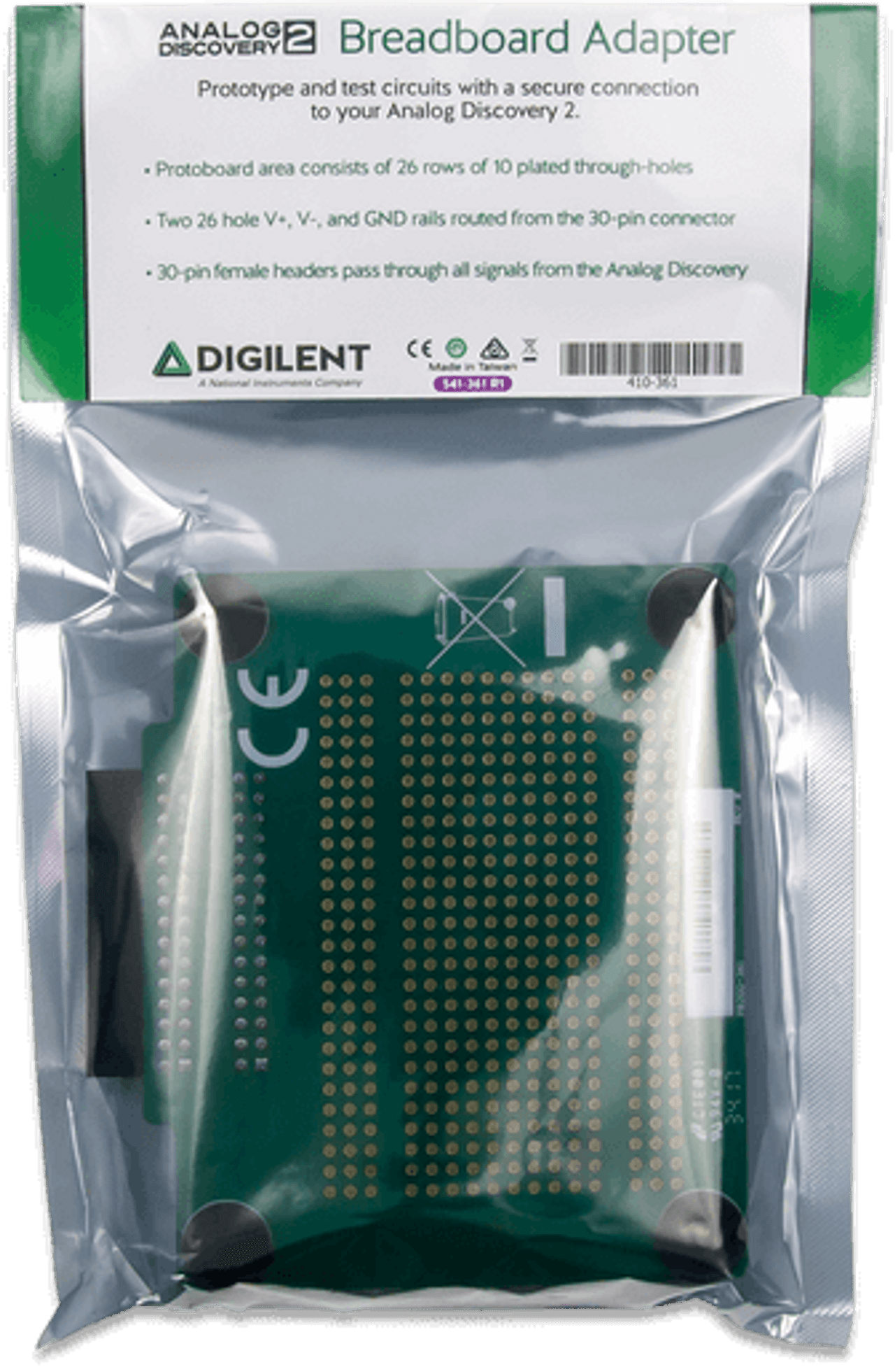 Breadboard Adapter for Analog Discovery Digilent