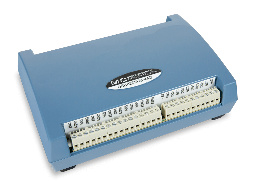 MCC USB-1208HS-4AO: High-Speed USB DAQ Device - Digilent