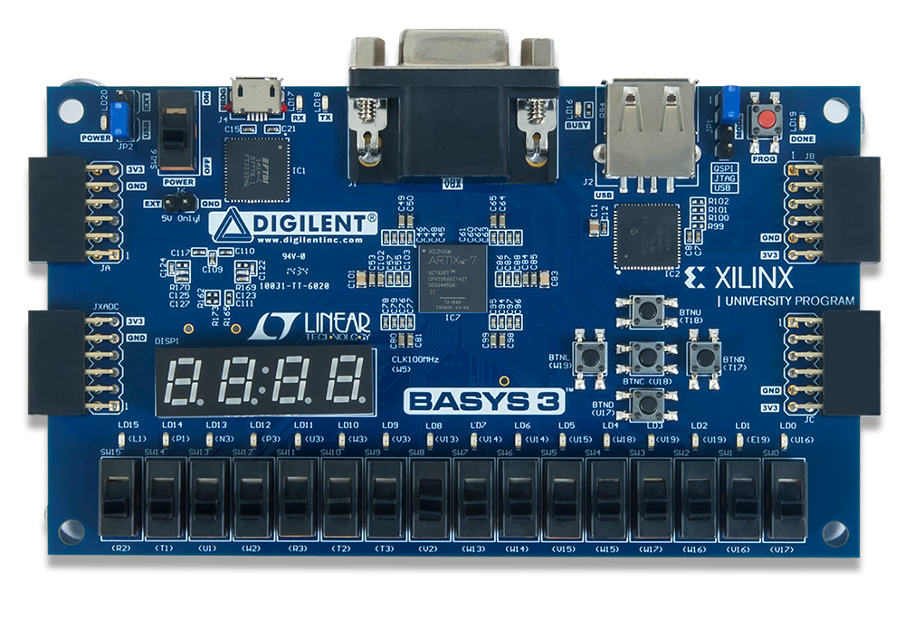 Digilent Basys 3 FPGA Trainer Board - Thumbnail 2