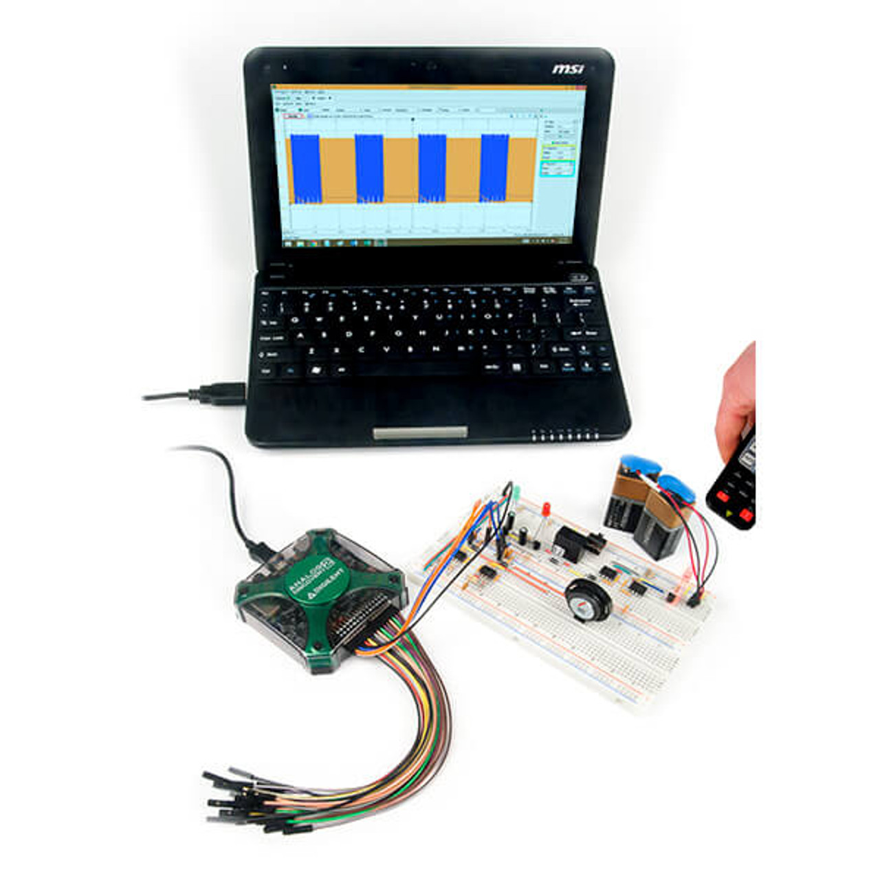 Analog Discovery 2: 100MS/s USB Oscilloscope, Logic Analyzer and Variable  Power Supply