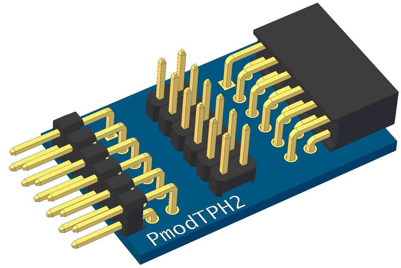 Pmod TPH2: 12-pin Test Point Header - Digilent