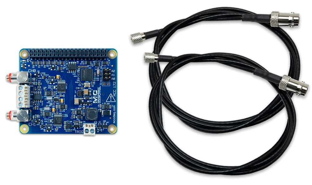 MCC 172: IEPE Measurement DAQ HAT for Raspberry Pi® - Digilent