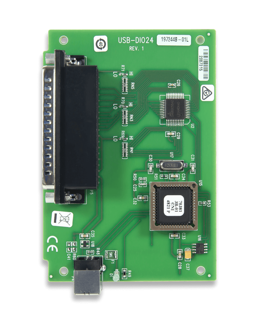 MCC USB-DIO24 Series: 24-Channel Digital I/O USB Devices - Digilent