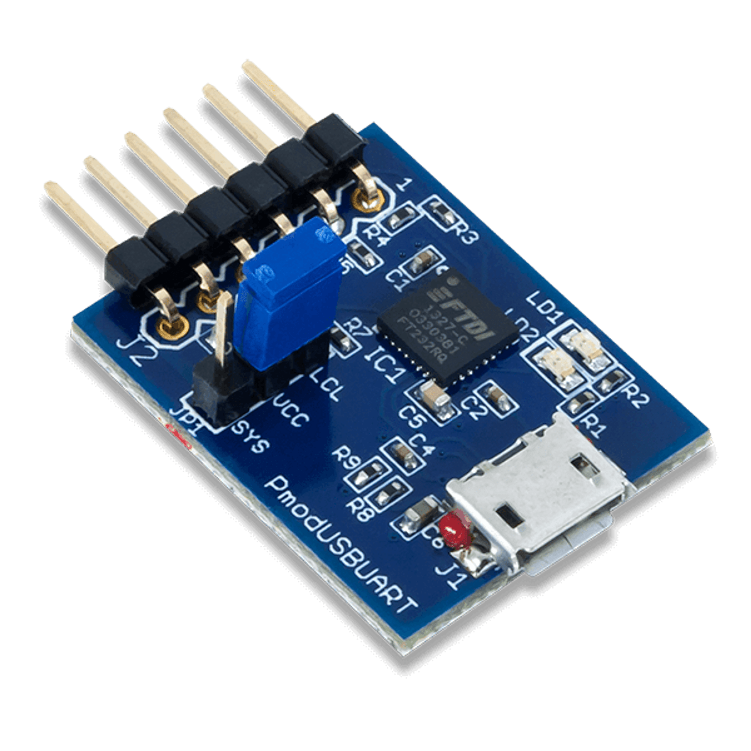 Pmod USBUART: USB to UART Interface - Digilent