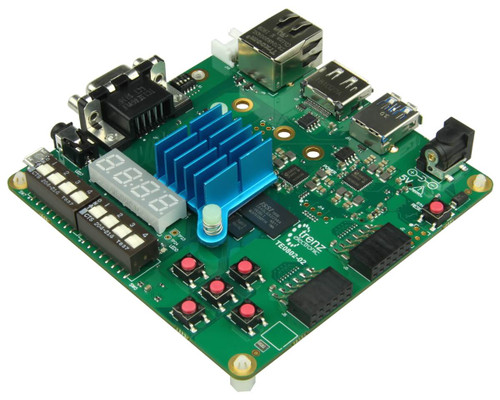 Angled view product image of the Trenz Development Board. 