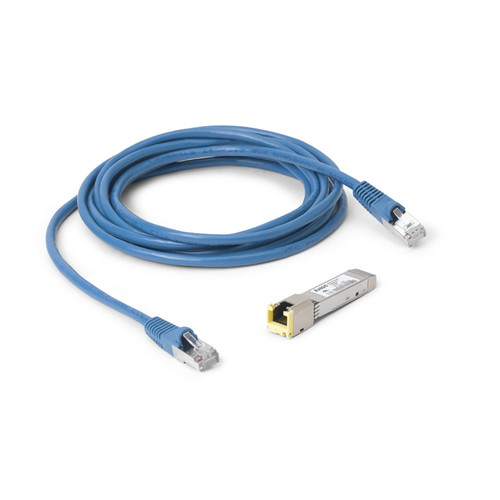 Product image of the SFP Adapter for 1 Gigabit Ethernet and CAT5 Ethernet Cable (3 Meter). 