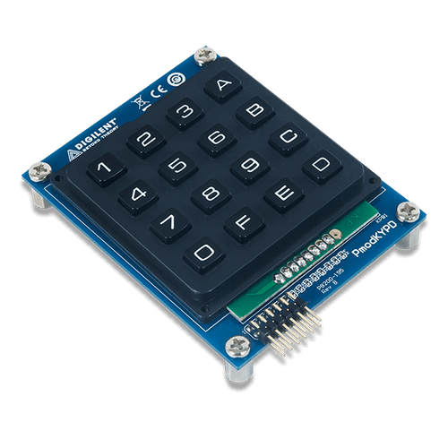 PMOD KYPD：16按钮键盘产品图像。
