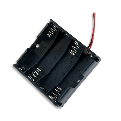 空电池座的产品图像(4 × AA)。