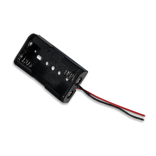 空电池座的产品图像(2 × AA)。