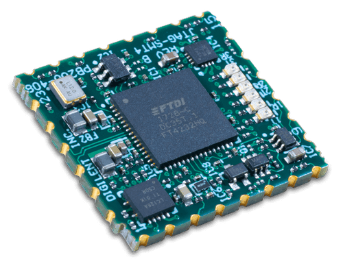 JTAG-SMT4表面安装编程模块的产品图像。