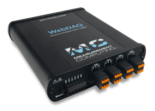 MCC WebDAQ 904产品图像，角度显示。