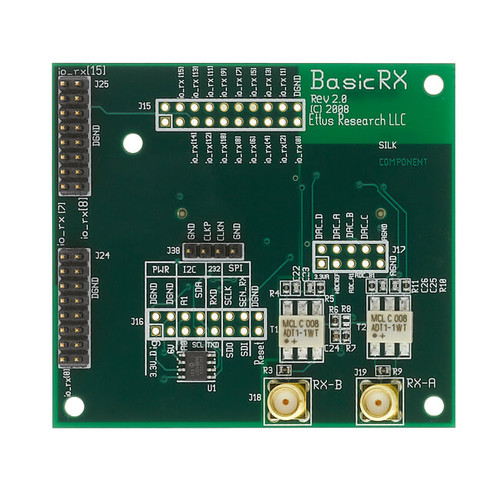 Product image of the BasicRX Daughterboard for Ettus USRP N210. 