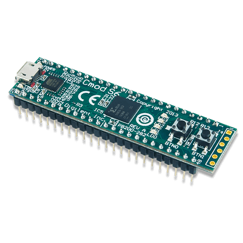 Cmod S6:可面包板Spartan-6 FPGA模块产品图片。