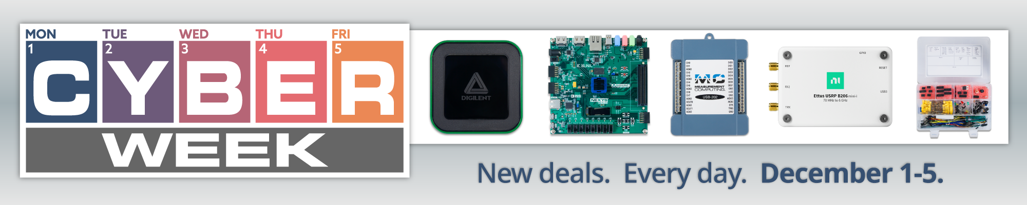 Cyber Week Starts now! Dec. 1st - Dec. 5th