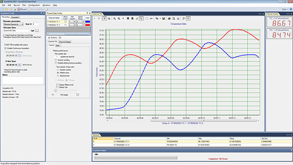 Acquire and display from all Data Translation USB and Ethernet DAQ devices that support analog input streaming.