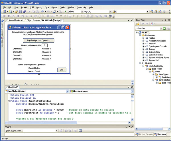 Programming API for C®, C++®, C#®, Visual Basic®, and Visual Basic® .NET™ using Visual Studio® and other IDEs.